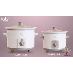 NỒI NẤU CHẬM FATZ BABY - SLOW 1 SLOW 3 - FB9015MH FB9025MH (MÀU TRẮNG)