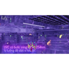 MÁY TIỆT TRÙNG SẤY KHÔ UVC - LED FATZ BABY - 19L - KING 3 - FB4733BT