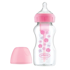 Bình sữa cổ rộng Dr.Brown's Deco 270ml nhựa PP Option Plus
