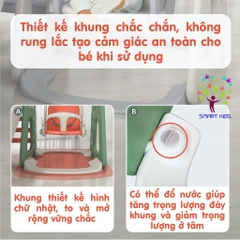 Cầu trượt xích đu bóng rổ bóng đá golf liên hoàn  Holla 5in1