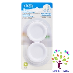 Bộ 2 nắp đậy du lịch cổ rộng Dr Brown's