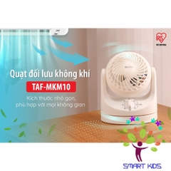 Quạt đối lưu điều hòa không khí Iris Ohyama TAF-MKM10 Quạt điện nhỏ để bàn văn phòng, giường cho bé