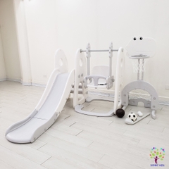 Cầu trượt xích đu bóng rổ bóng đá golf liên hoàn  Holla 5in1