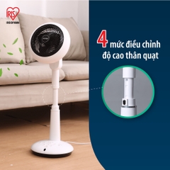 Quạt đối lưu không khí Iris Ohyama STF-DC18T Quạt cây điều khiển từ xa, hẹn giờ bật tắt, tuần hoàn không khí