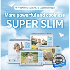Tã/ Bỉm dán Super Slim Nature Love Mere túi S36/ M32/ L28/ XL24