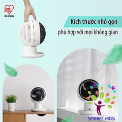 Quạt đối lưu không khí Iris Ohyama SDC15T Quạt điện để bàn giúp tuần hoàn không khí, sử dụng cho văn phòng/ gia đình