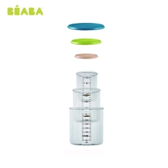 Bộ 3 hộp chia thức ăn nhựa Tritan Pháp Beaba