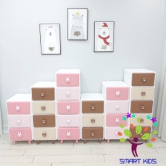 Tủ đa năng Holla Gấu Thỏ - Kệ tủ đựng đồ chơi, đồ dùng quấn áo cho bé