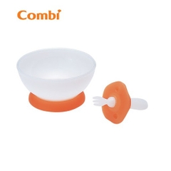 Bộ bát và dĩa tập ăn Combi Nhật Bản