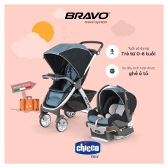 Bộ xe đẩy ghế ô tô Chicco Bravo