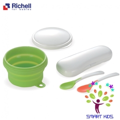 CHÉN ĂN DẶM GẤP GỌN KÈM MUỖNG RICHELL