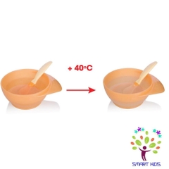 Bát & Thìa cảm ứng nhiệt kèm nắp Upass / UP5027Y