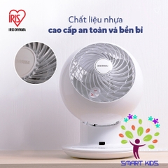 Quạt đối lưu không khí Iris Ohyama PCF-SC15C Quạt để bàn thiết kế nhỏ gọn, điều khiển từ xa, có công tắc hẹn giờ