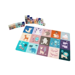 Thùng Đồ Chơi Gỗ - Xếp Hình Xây Dựng Thành Phố 133 Pcs Với 9 Chữ Số Và 23 Chữ Cái Kết Hợp