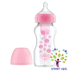 Bình sữa cổ rộng Dr.Brown's Deco 270ml nhựa PP Option Plus