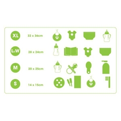 TÚI ZIP ĐỰNG ĐỒ K-MOM (MIX SIZE - 80C)