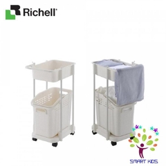 Xe để đồ giặt Richell 2 tầng N trắng
