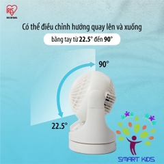 Quạt đối lưu điều hòa không khí Iris Ohyama TAF-MKM10 Quạt điện nhỏ để bàn văn phòng, giường cho bé
