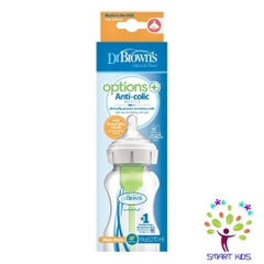 Bình sữa Dr Brown cổ rộng 150ml và 270ml nhựa pp options plus