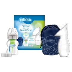 Bộ hút sữa và hứng sữa Silicone Dr Brown's