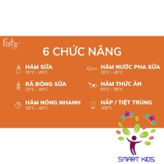 MÁY HÂM SỮA TIỆT TRÙNG ĐIỆN TỬ 4 BÌNH - QUATRO 1 - FATZ BABY FB3015CY