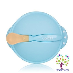 Bát Ăn Dặm Chống Đổ Kèm Nắp & Thìa Cảm Ứng Nhiệt Upass UP5026Y