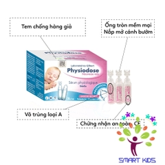 Nước Muối Sinh Lý Physiodose Round (Hộp 30 ống x 5ml)