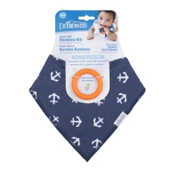 Yếm Cotton siêu mềm kèm ngậm nướu Silicone Dr Brown's