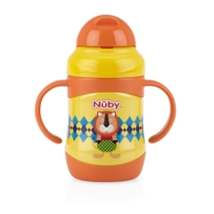 Bình uống nước Nuby giữ nhiệt bằng Inox 360 độ 2 chiều nóng lạnh dung tích 220ml