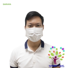 Khẩu trang y tế màu trắng Saraya 50 cái/hộp