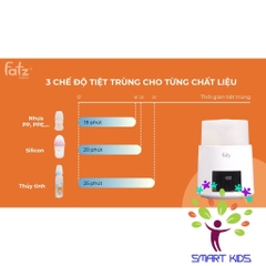 MÁY HÂM SỮA TIỆT TRÙNG ĐIỆN TỬ 4 BÌNH - QUATRO 1 - FATZ BABY FB3015CY