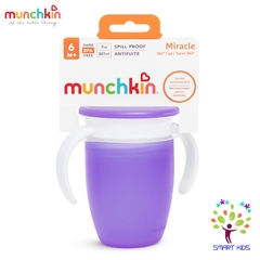 CỐC TẬP UỐNG 360 ĐỘ CHỐNG ĐỔ MUNCHKIN CÓ NẮP 207ML
