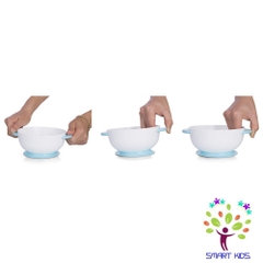 Bát Ăn Dặm Chống Đổ Kèm Nắp & Thìa Cảm Ứng Nhiệt Upass UP5026Y