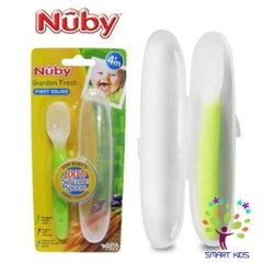 Thìa Nuby ăn dặm silicon cao cấp