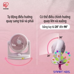 Quạt đối lưu điều hòa không khí Iris Ohyama PCF-HEK18 Quạt để bàn sử dụng cho văn phòng, phòng ngủ, phòng khách