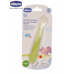 Thìa ăn silicone 6M+ Chicco