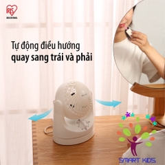 Quạt đối lưu điều hòa không khí Iris Ohyama TAF-MKM10 Quạt điện nhỏ để bàn văn phòng, giường cho bé