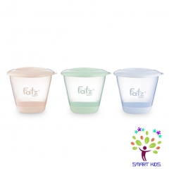 Bộ 3 cốc trữ thức ăn dặm xếp chồng 150ml Fatz Baby FB0060N
