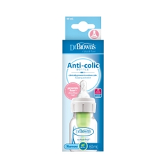 Bình sữa Dr Brown's nhựa pp cổ hẹp dành cho trẻ sinh non và bú yếu 15ml/60ml