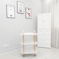 Kệ nhựa 3 tầng Oval Umoo UM-09112