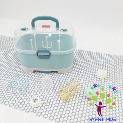 Giá úp bình sữa Holla cao cấp có nắp đậy vệ sinh cho bé HL-1589