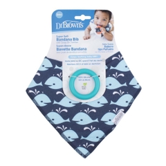 Yếm Cotton siêu mềm kèm ngậm nướu Silicone Dr Brown's