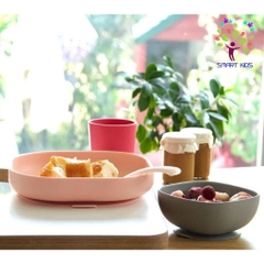 Bộ ăn dặm Silicone đế hít không đổ Beaba