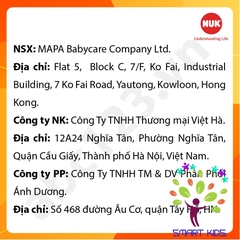 Bình sữa cảm biến nhiệt NUK nhựa PPSU 150ml, 300ml