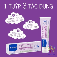 Kem Làm Dịu Và Ngăn Hăm Tã MUSTELA 123 Vitamin Barrier Cream