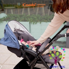 Xe đẩy Combi CrossGo 4 bánh quay tự động