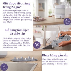 Máy tiệt trùng và sấy khô bình sữa Starlight Plus SCF293/00 Philips Avent