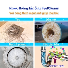 Nước thông tắc đường ống FeelCleans 1 Lít Made In Spain