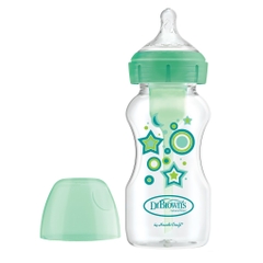 Bình sữa cổ rộng Dr.Brown's Deco 270ml nhựa PP Option Plus