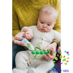 Gặm nướu + bàn chải đánh răng Dr Brown’s 2 trong 1 100% silicone – Đậu Xanh Peapod